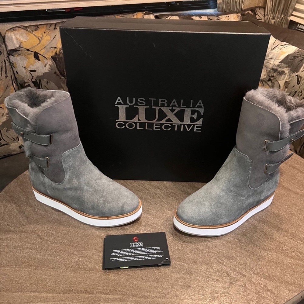 NWT Australia Luxe Collective Gray Bushmill Suede Boot - Women